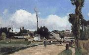 Camille Pissarro Banks of the Oise at Pontoise oil painting artist